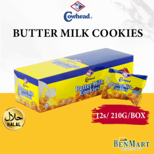 [Dry] Cowhead Butter Milk Cookies Box 210g – Halal – Malaysia