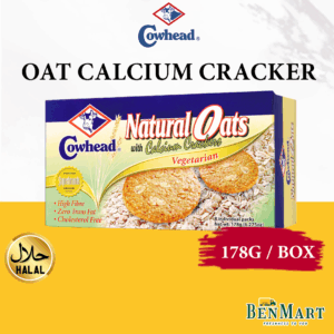 [Dry] Cowhead Natural Oats Calcium Crackers 178g – Halal – Malaysia