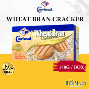 [Dry] Cowhead Wheat Bran Crackers 178g – Halal – Malaysia