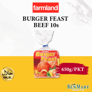 [Frozen] Farmland Beef Burger Feast Patties 10s 650g - Halal