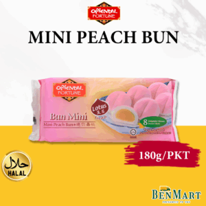 [Frozen] Fortune Mini Bun Peach - Halal - Malaysia
