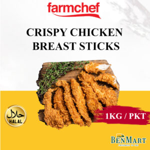 [Frozen] Farmchef Fried Crispy Chicken Breast Stick 1kg - Thailand - Halal