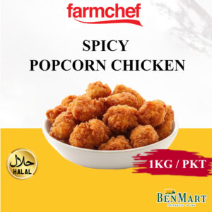 [Frozen] Farmchef Fried Spicy Popcorn Chicken 1kg - Halal - Thailand