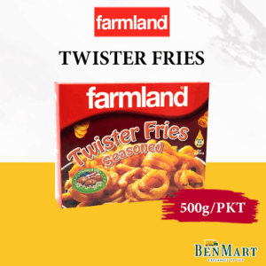 [Frozen] Farmland Premium Twister Fries 500g - Halal