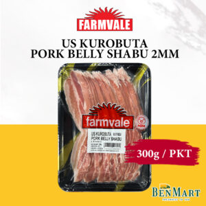 [Frozen] Farmvale Premium US Kurobuta Pork Belly Shabu Shabu 300g - Steamboat/Hotpot