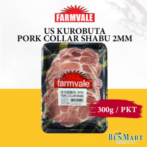 [Frozen] Farmvale Premium US Kurobuta Pork Collar Shabu Shabu 300g - Steamboat/Hotpot