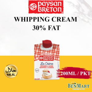 [Chill] Paysan Breton Whipping Cream 30% Fat 200ml - Halal - France