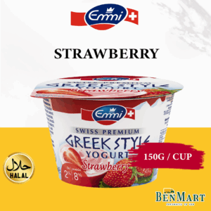 [Chill] Emmi Greek Yoghurt Strawberry 150g - Halal - Switzerland - Yogurt