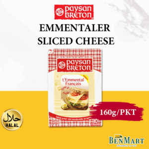 [Chill] Paysan Breton Natural Emmentaler Cheese Slices 160g - Halal - France