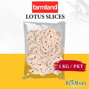 NEW [Frozen] Farmland Root Lotus Slices 1kg 1kg - China - Halal