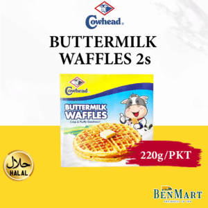 [Frozen] Cowhead Buttermilk Waffles 2s 220g - Halal - Malaysia