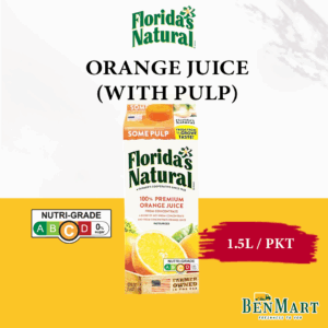 [Chill] Florida’s Natural 100% Premium Orange Juice (With Pulp) 1.5l – USA