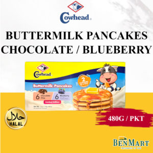 [Frozen] Cowhead Buttermilk Pancakes - Halal - New Zealand - (Chocolate Chip & Blueberry) -480g (EXP: 28/08/25)
