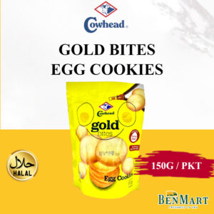 [Dry] Cowhead Gold Bites Egg Cookies 150g - Malaysia - Snacks