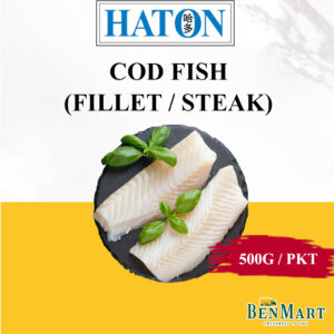 [Frozen] Haton Premium Cod Fish Fillet 500g - UK