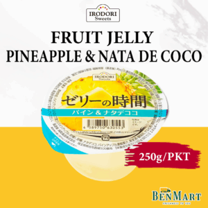 [Dry] Irodori Fruit Jelly Pineapple & Nata De Coco 250g – Japan