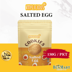 [Dry] Khylicious Salted Egg Butter Cookies 150g – Halal – Malaysia