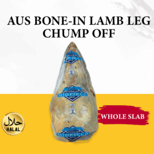[Frozen] Bone-in Lamb Leg Chump Off Slab Approx 3.3kg - 3.7kg - Australia - Halal