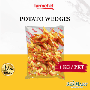 [BenMart Frozen] Farmchef Potato Wedges Value Pack 1kg - Halal - Belgium